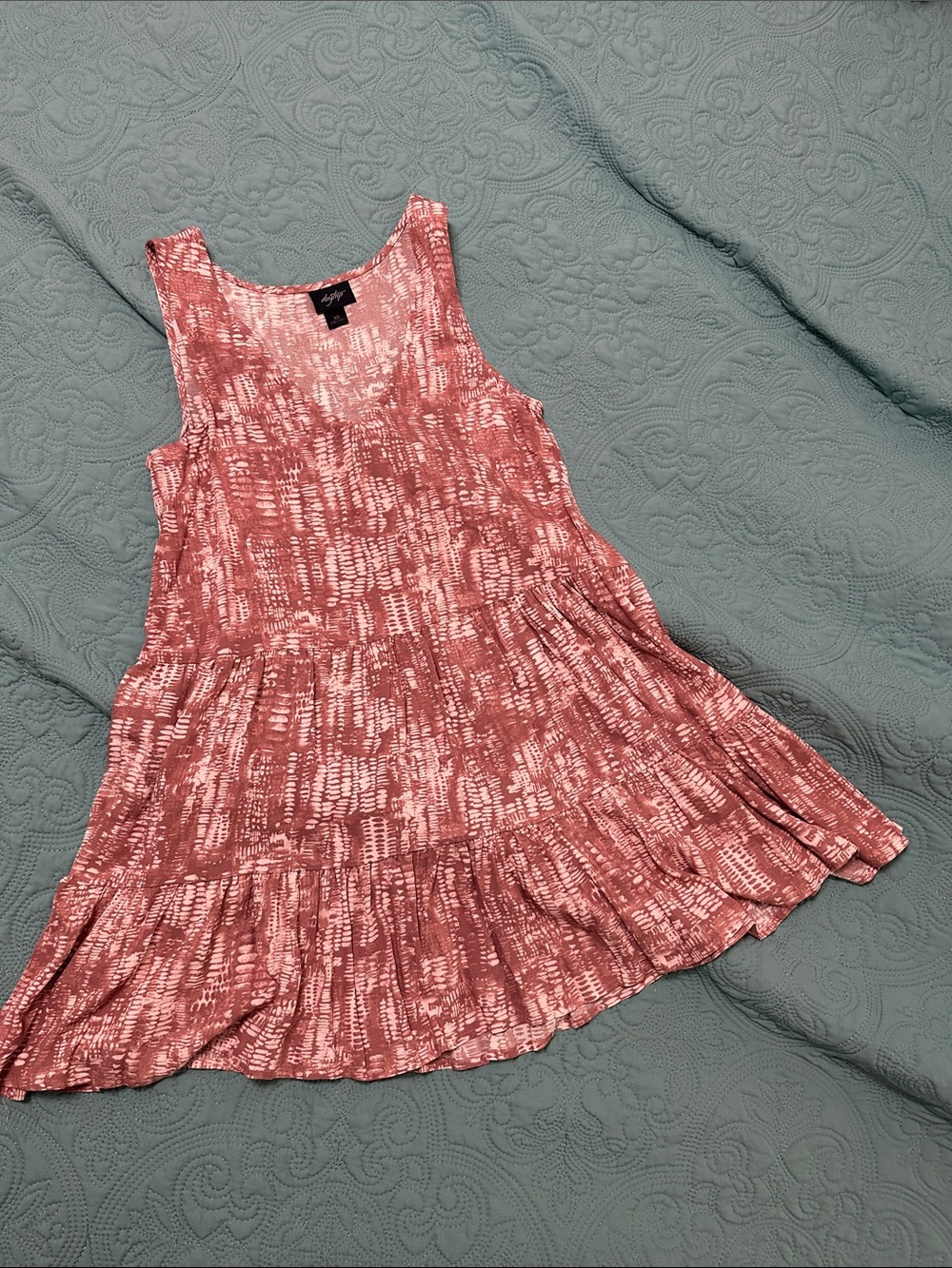 Daytrip Pink Tiered Sleeveless Mini Dress